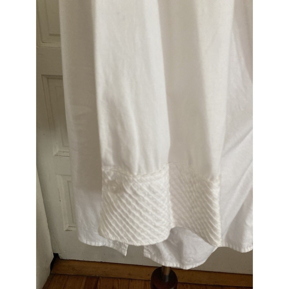 Cottagecore AUTOGRAPH  women white shirt size 1x plus curvy Long Sleeve career - Picture 6 of 10